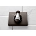 thumbnail image 4 of Kingston Brass KS3045PL  Single-Handle Three-Way Diverter Valve with Square Trim Kit in Oil Rubbed Bronze, 4 of 9