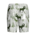 thumbnail image 2 of Lsque green plaid Moose tree Mens Sleep Pajama Shorts,Short Pajama Pants, Cotton Ultra-Soft Knit-4X-Large, 2 of 9