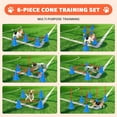 thumbnail image 4 of Yeshouse Sunvasagoo Dog Agility Course Backyard Set, Puppy Agile Training Hurdle 12 Cones & 6 Agile Rods Combo, Dog Agile Training Equipment 4-Height Adjustable Obstacle with Storage Bag, 4 of 5