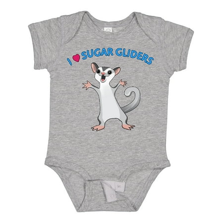 

Inktastic I Love Sugar Gliders Boys or Girls Baby Bodysuit