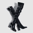 thumbnail image 6 of Mepaouo Thigh High Boots for Women Sexy Pointed Toe Over The Knee Boots Dance Long Boots(Black,6.5), 6 of 9