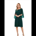 thumbnail image 1 of Vestidos de para Mujer, con Mangas Abullonadas, para Fiestas, Bodas y Cócteles Verde Oscuro XL, 1 of 5