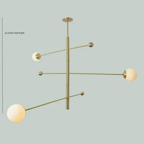 Spectacular Large Mid Century Sputnik Chandelier Ceiling Light Lamp , Handmade