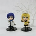 thumbnail image 4 of Original nuevo 10 cm Hatsune Miku dibujos animados Kawaii cantante Virtual Manga estatua pelo verde negro gabardina cool PVC figura de acción, 4 of 4