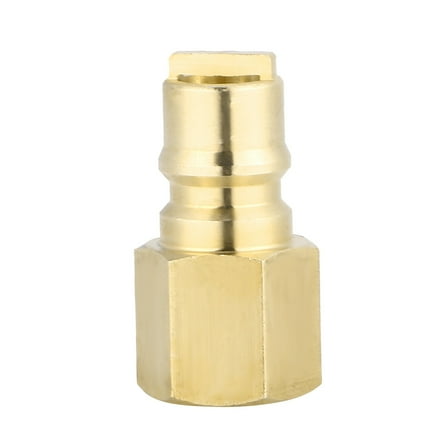 FUEENIRVA Brass Quick Connect Fittings Kit Gas Connector Golden 1Pack