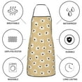 thumbnail image 6 of Pofeuu Daisies Flowers Print Aprons with Pockets, Cute Aprons for Kitchen, Cooking, Server, Barber, Chef Apron, 6 of 7