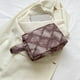 thumbnail image 3 of Bolso Mano para Mujer Bolso Pequeño Con Entramado Diamantes Bolso Diario para Mujer (café), 3 of 9