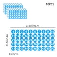 thumbnail image 3 of CNKOO Small Number Stickers  10 Sheets Colourful Number Stickers 1-50 Self Adhesive Round Numbered Stickers Label Sticker for Office Storage Inventory Classification Boxes, 3 of 6