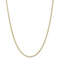 thumbnail image 1 of 14K Yellow Gold 2.5mm Flat Wheat Chain, 1 of 5