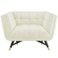 thumbnail image 5 of Modway Adept Performance Velvet Armchair in Ivory, 5 of 5