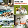 thumbnail image 3 of Green Spring Botanical Outdoor Rug 4x6 Ft, Non Slip Washable Area Rug, Weeping Eucalyptus Butterfly Patio Rugs Carpet Runner, Large Floor Mat for Indoor/Outdoor Deck Porch Camping, 3 of 8