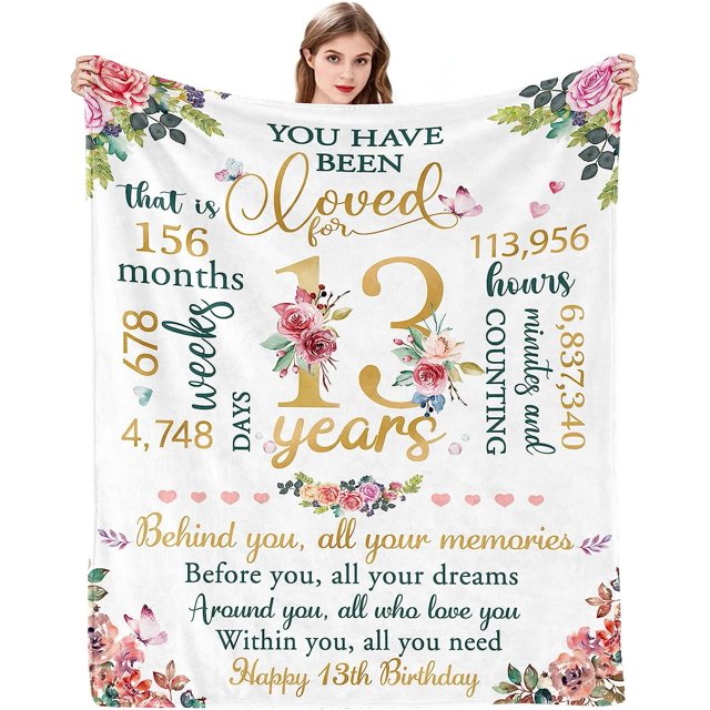 LHSHID Sweet 18th Birthday Gifts for Girls 18th Gifts for her Sweet 18th Birthday Gifts Ideas for Girls 18th Birthday Decorations Happy 18th Birthday Gifts 50x60in