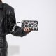 thumbnail image 3 of Bolso de mano de PU de 3 piezas para mujer, bolso de hombro, conjunto de cartera con cremallera y estampado de leopardo (negro), 3 of 8