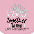 thumbnail image 4 of Inktastic Together, We Fight Lung Cancer Awareness Boys or Girls Baby Bib, 4 of 4