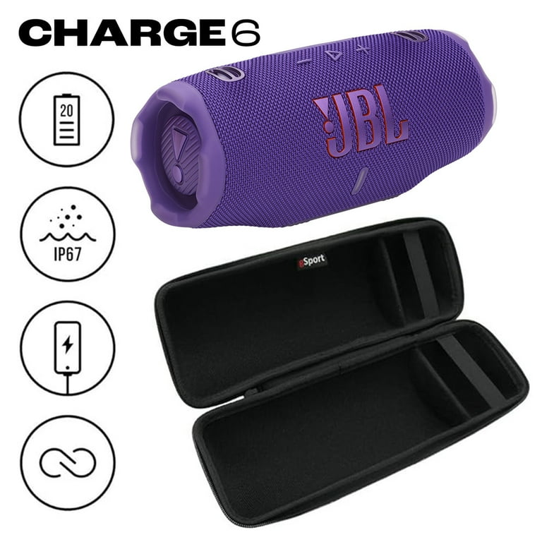 JBL CHARGE 6 Waterproof Portable Speaker Bundle with gSport Carbon JBL CHARGE 6 Waterproof Portable Speaker Bundle with gSport Carbon