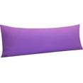 thumbnail image 1 of Body Pillow Cover, Pillowcase, 100% Brushed Microfiber, Soft and Cozy, Envelope Closure, for Adults Pregnant Women, 20" x 54", Purple, 1 of 6