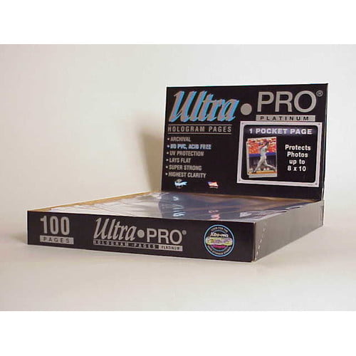 ULTRA PRO 5"x7" Trading Card Photo Plastic 2-Pocket Page Sleeve x10 sleeves NEW 