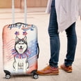 thumbnail image 4 of 4th of July Siberian Husky Celebrates Independence Day Travel Luggage Cover Husky Dog Lover Gifts Suitcase Dust Protective Decor - 12010, 4 of 5