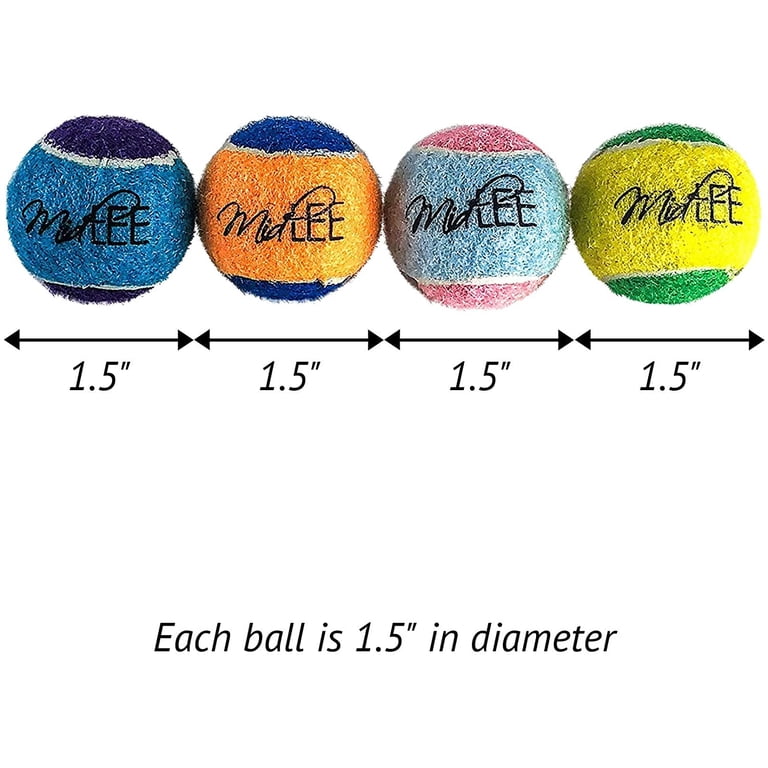 Midlee Squeaky Mini Tennis Ball For Dogs 1.5- Pack Of 12