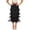 D375 Black, variant on Angala Ladies Skirts Maxi Skirts Tassels Elastic Waist Summer Fashion Flowy Slim Fit Comfortable Straight Womens Skirts Size One Size Beige