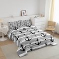 thumbnail image 2 of Juego de edredón Queen Size, Juego de cama con tema náutico 3pcs para Niños Niños Adolescentes, 2 of 7