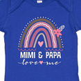 thumbnail image 4 of Inktastic Mimi and Papa Love Me Rainbow Girls Baby Bodysuit, 4 of 5
