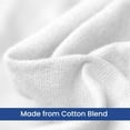 thumbnail image 3 of Linteum Textile Cotton Blended 70x90 in Hospital Bath Blanket, 1.75 lb. White, 3 of 7