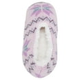 thumbnail image 2 of Lilac Purple Nordic Snow Womens Plush Lined Cozy Non Slip Indoor Soft Slippers - Medium, 2 of 3