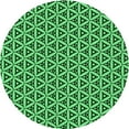 thumbnail image 1 of Ahgly Company Indoor Round Patterned Deep Emerald Green Area Rugs, 3' Round, 1 of 6