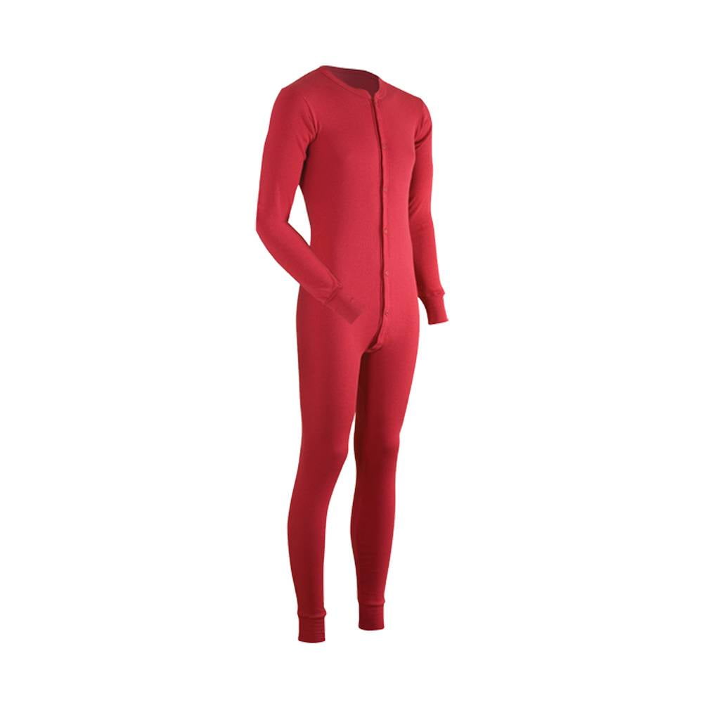 ColdPruf Men's Union Suit Red, 2XL