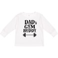 thumbnail image 3 of Inktastic Dad's Gym Buddy Childs Workout Boys or Girls Long Sleeve Toddler T-Shirt, 3 of 5