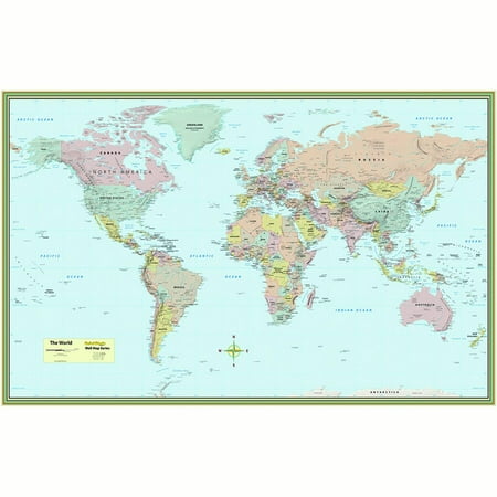 (2 Ea) World Map Laminated Poster | Walmart Canada