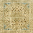thumbnail image 1 of Ahgly Company Indoor Square Abstract Yellow Abstract Area Rugs, 7' Square, 1 of 6