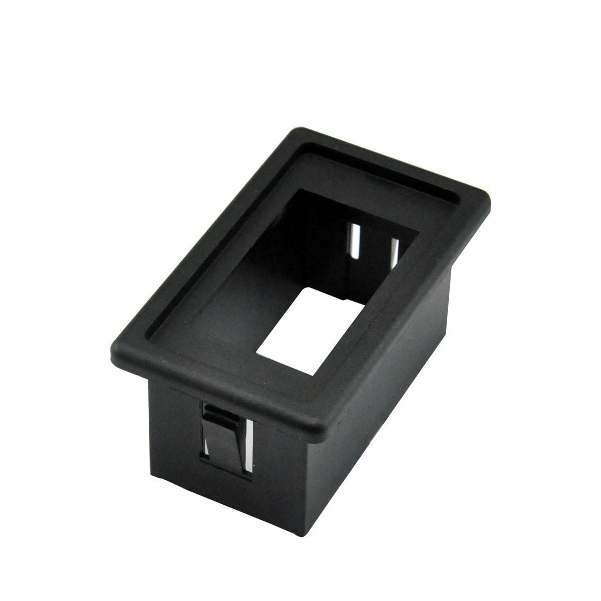 6pcs Black Plastic AutoEC Rocker Switch Panel Switch Holder Housing Kit