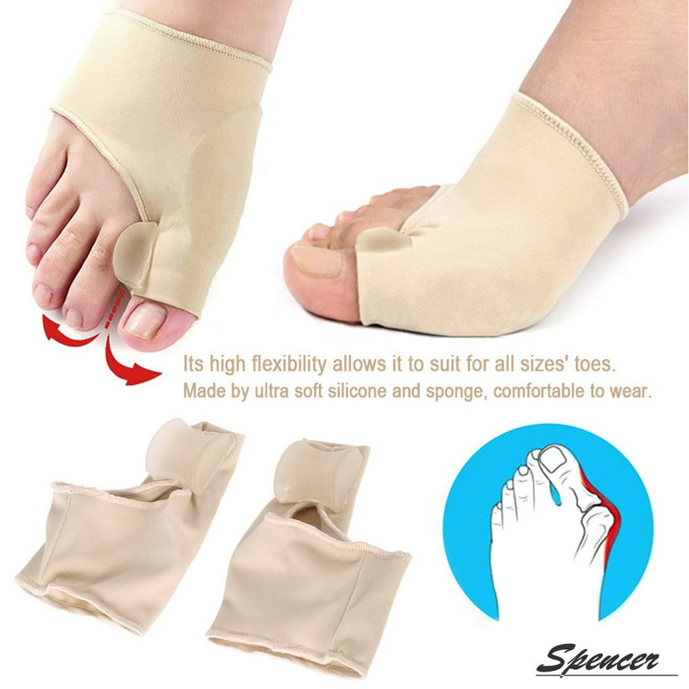 Spencer 1 Pair Gel Pad Bunion Protector Sleeves with Gel Toe Separators
