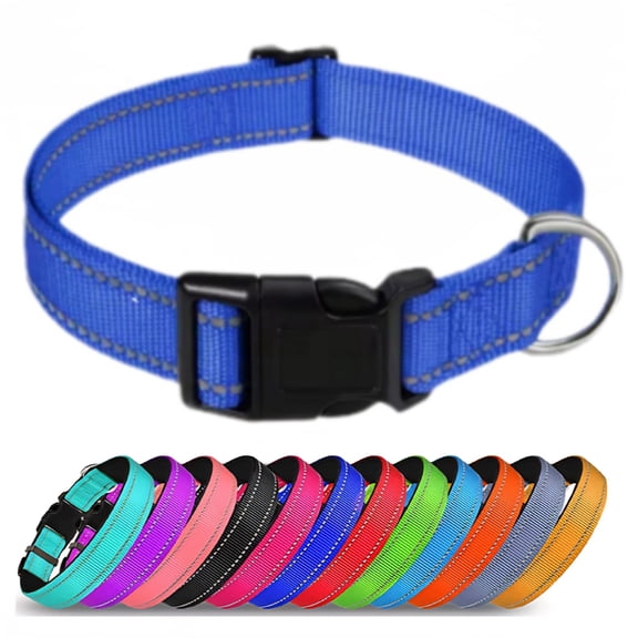 Stylish & Durable Adjustable, Reflective Dog Collars - Multiple Colors & Sizes Available - Extra Large