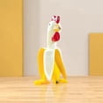 thumbnail image 2 of Estatuas de pollo banana, figuras de resina, esculturas de gallina decorativas para jardín y césped. 9x7.9x15cm, 2 of 9