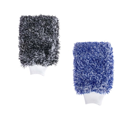 2pcs Car Wash Mitts Absorbent Effective Washing Machine Washable for