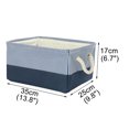 thumbnail image 3 of Unique Bargains Fabric Storage Bin Box with Handles Laundry Baskets Organizer for Closet, 3 of 8