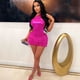 thumbnail image 4 of Conjunto de 2 piezas de top y falda de un hombro sexy para mujer, trajes de fiesta de cumpleaños para discoteca, vestidos cortos elegantes y ajustados para fiesta, 4 of 5