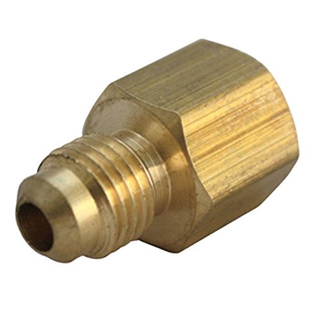Adaptador JMF Flare de latón de 1/4 pulgadas a 3/8 pulgadas, paquete de 5