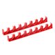 thumbnail image 1 of 20mm Diámetro Continuo 8 Ranuras PPR U Forma Tubo Abrazaderas Tubo Clips para Agua Mangueras Rojas 2uds, 1 of 4