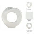 thumbnail image 6 of Decorative Home Decor Sculpture - Bathroom Accessory, Office and Room Decor Statement Piece - Modern Statue Accent for Living Room Decor, Bookself, Coffee Table or Artful Ornaments - 10" White, 6 of 16