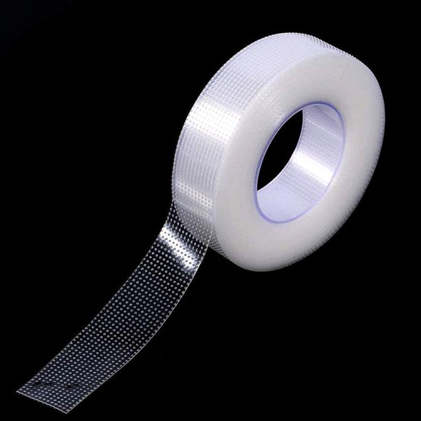 ZHAOCHENG Cinta para pestañas, 8 rollos de cinta médica de microporo de PE para extensión de pestañas, cinta de tela para parche de pestañas postizas, herramienta de maquillaje de 0,5 pulgadas x 29,5