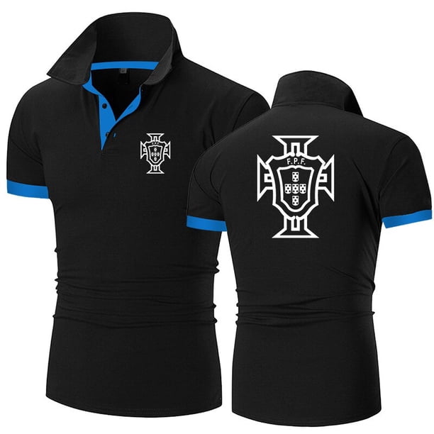 Camiseta de algodón con estampado para hombre, Polo con manga corta, transpirable, ropa de fútbol portugués, novedad de 2023 qym unisex