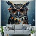 thumbnail image 4 of Orinice Owl Glasses Rain Tapestry Wall Hanging Unique Style Graphic Tapestries for Home Decor 40x30inch, 4 of 6