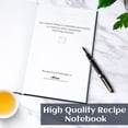 thumbnail image 4 of Serrenf Perfect Blank Recipe book - Write In Your Own Recipes,Organize Your Recipes- Waterproof Cover and 186 Blank Pages Recipe Notebook (dark blue), 4 of 8