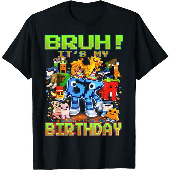 Bruh Its My Birthday Boy 67 Brainrot Gifts For Boys Kids T-Shirt, Unisex T-Shirt