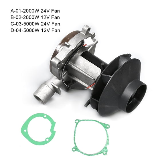 Universal Car Winter Blower Fan Truck Blower Motor Air Heater Motors Assembly Warmer Repair Upgrade Modified Accessories Spare Parts 24V 2000W
