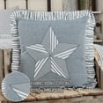 thumbnail image 3 of VHC Brands Sawyer Mill Blue Barn Star Decorative Farmhouse Throw Pillow for Sofa, Couch, or Bed 18x18, 3 of 5